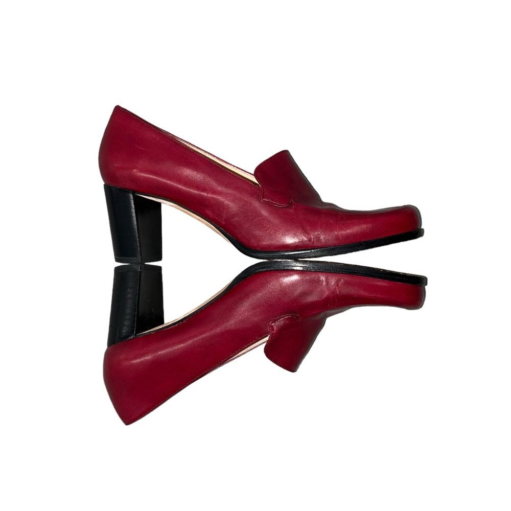 ANTONIO MELANI OXFORD HEELS “GLOVE FIT” RED IN COLOR SIZE 6.5